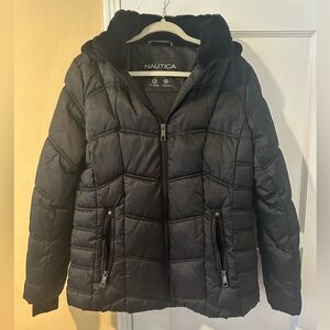 Nautica Women's Black Puffer Jacket size Large